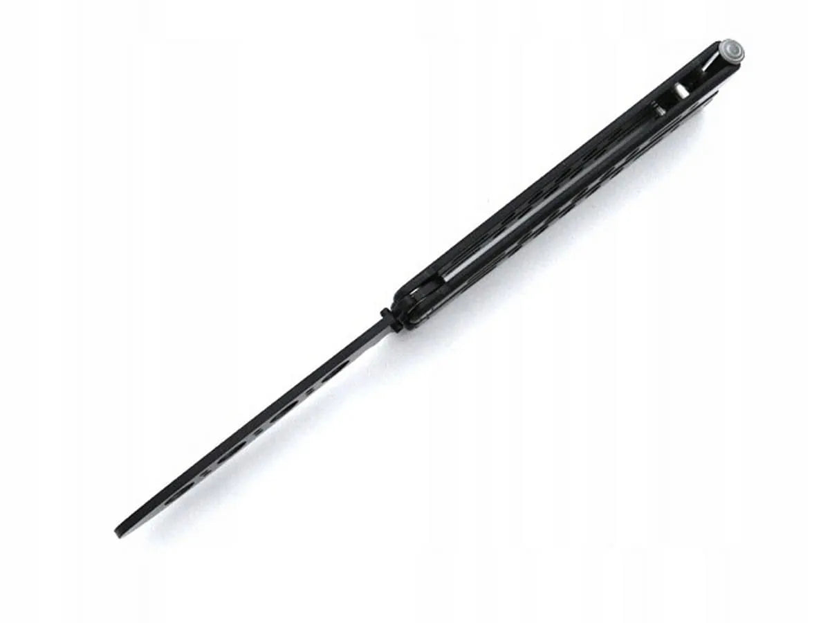 Treniruojamasis balisong peilis, juodas su dėklu