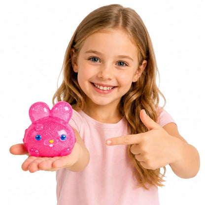 Triušio formos sensorinis antistresinis žaislas squishy 7 cm