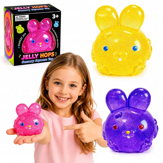 Triušio formos sensorinis antistresinis žaislas squishy 7 cm