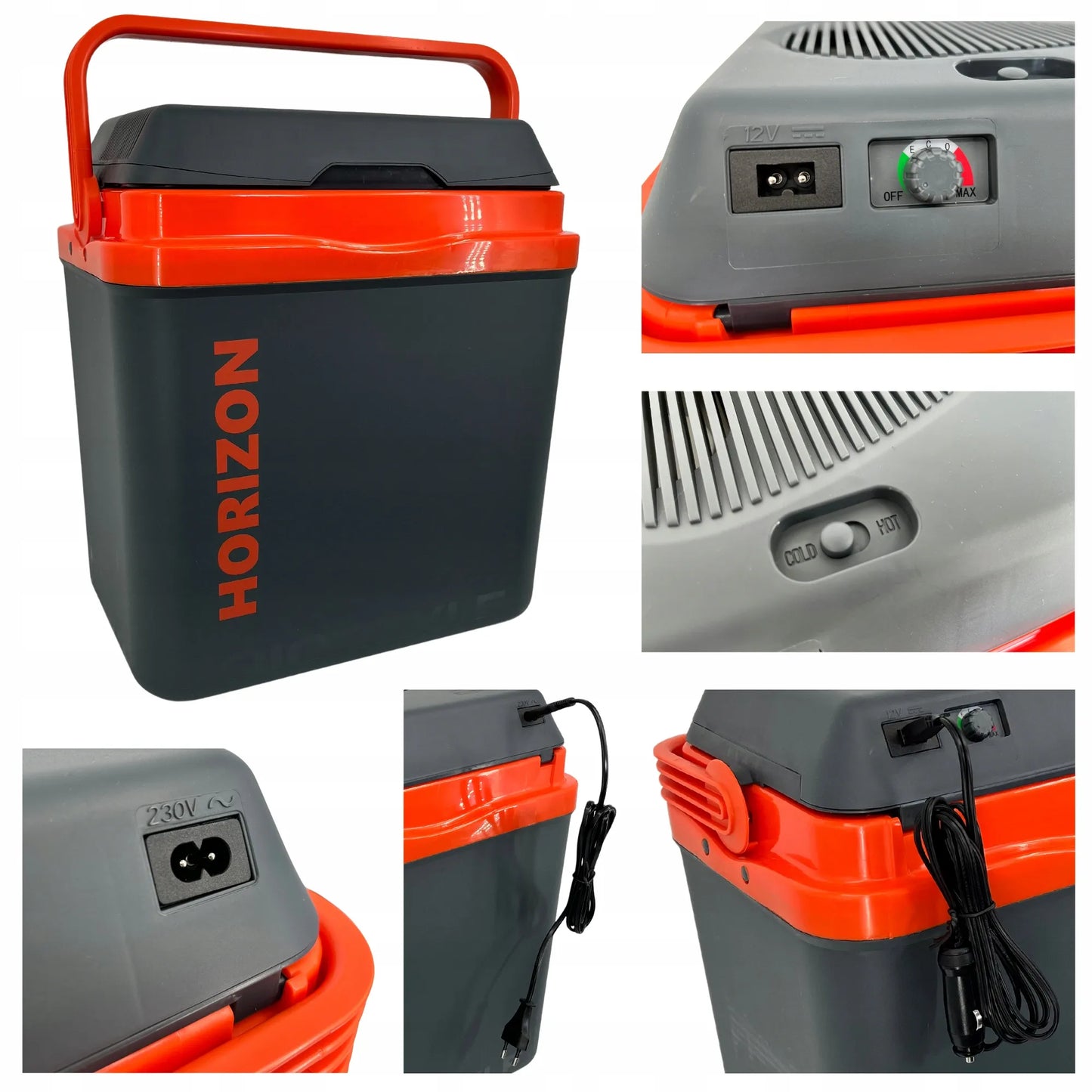 Turistinis šaldytuvas 20L 12/230V – elektrinis, su HOT&COLD funkcija