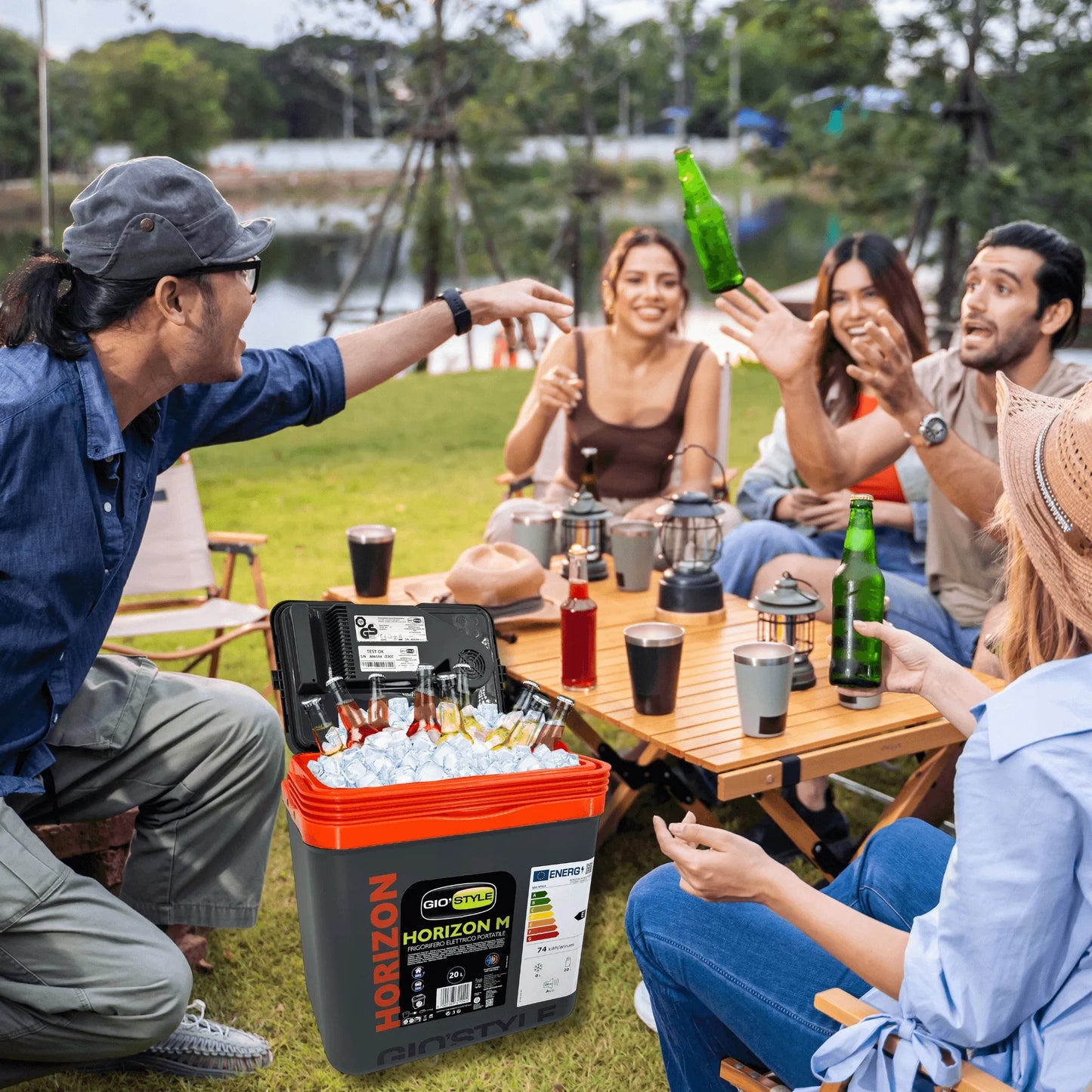 Turistinis šaldytuvas 20L 12/230V – elektrinis, su HOT&COLD funkcija