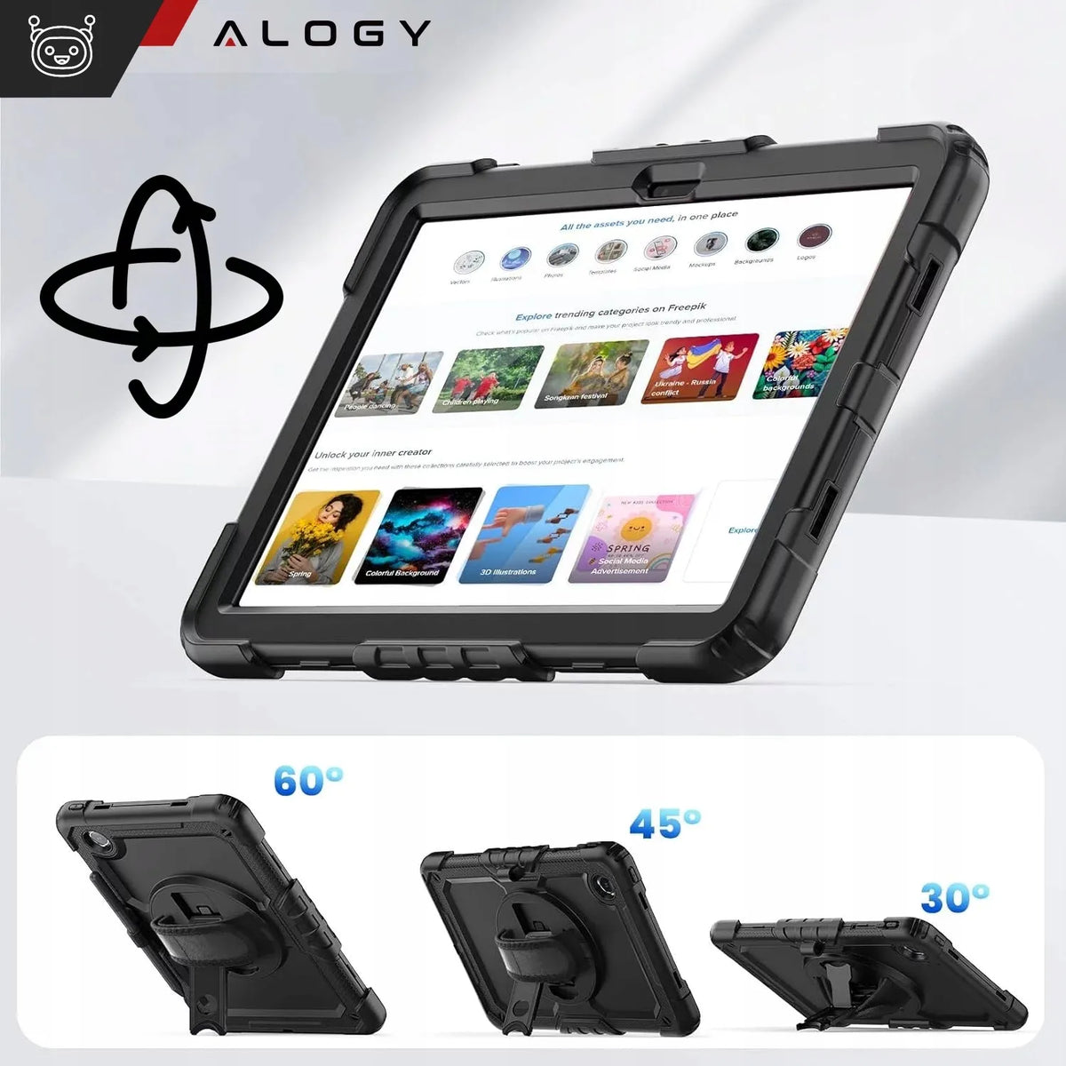 Tvirtas dėklas „Lenovo Tab M11“, K11, K11E 10,95″ / 11″ TB330FU TB330XU TB331FC