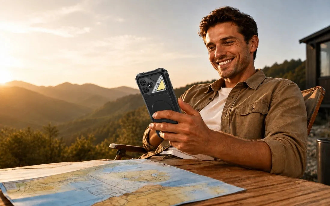 Tvirtas karinis išmanusis telefonas CUBOT KINGKONG DURA 20/128 GB su keičiama baterija