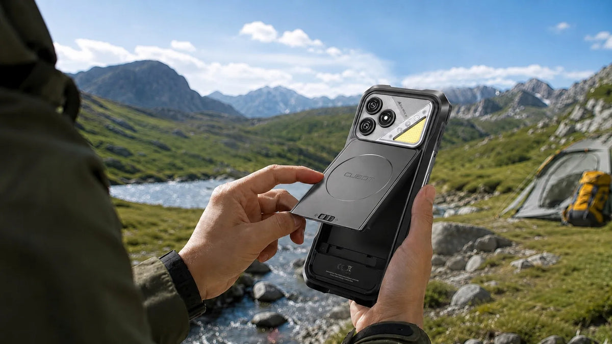 Tvirtas karinis išmanusis telefonas CUBOT KINGKONG DURA 20/128 GB su keičiama baterija