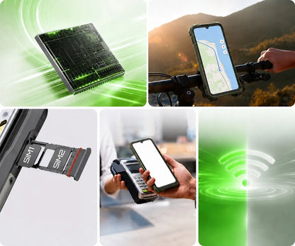Tvirtas karinis išmanusis telefonas CUBOT KINGKONG DURA 20/128 GB su keičiama baterija