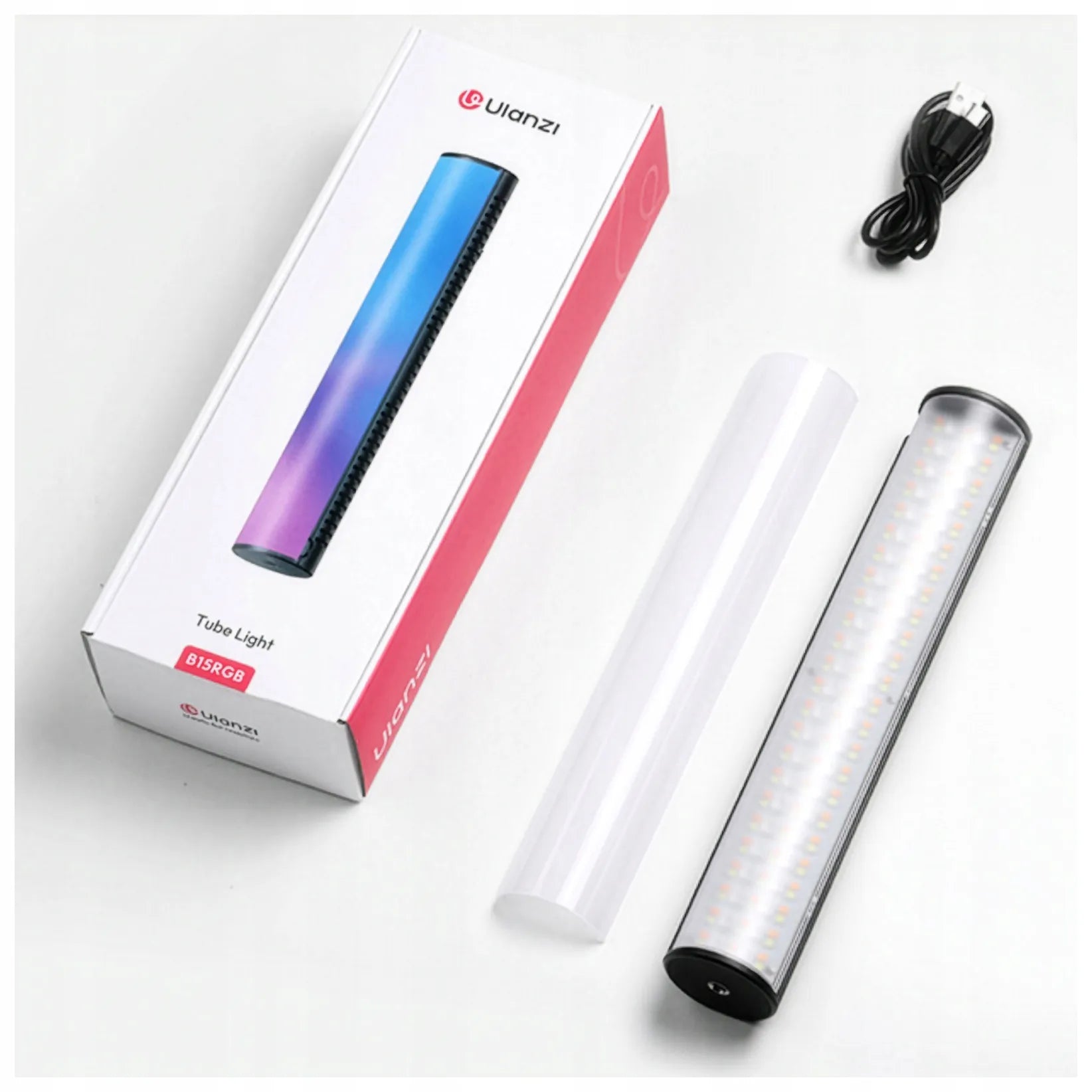 ULANZI B15 RGB 15W LED lempa fotografijai video studijai fotoaparatui kamerai VLOG