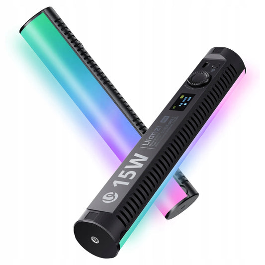 ULANZI B15 RGB 15W LED lempa fotografijai video studijai fotoaparatui kamerai VLOG