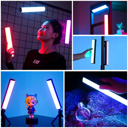 ULANZI B15 RGB 15W LED lempa fotografijai video studijai fotoaparatui kamerai VLOG
