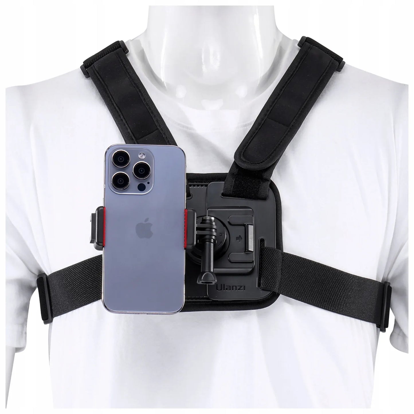 ULANZI CM028 GO-QUICK II krūtinės diržai GoPro, DJI, Insta360 kameroms ir išmaniesiems telefonams