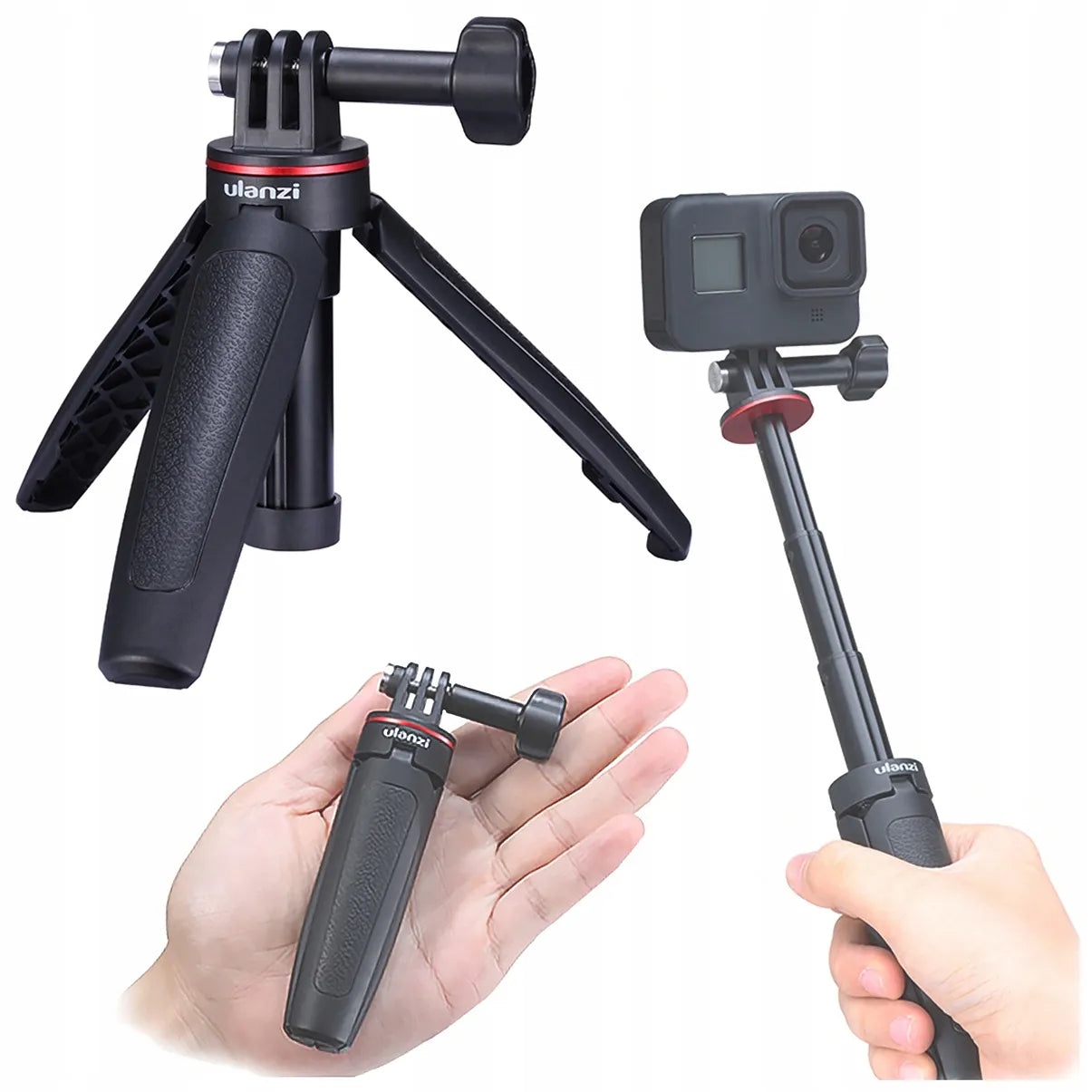 ULANZI MT-09 monopodas trikojis, skirtas GoPro MAX Hero 13 12 11 10 9 8