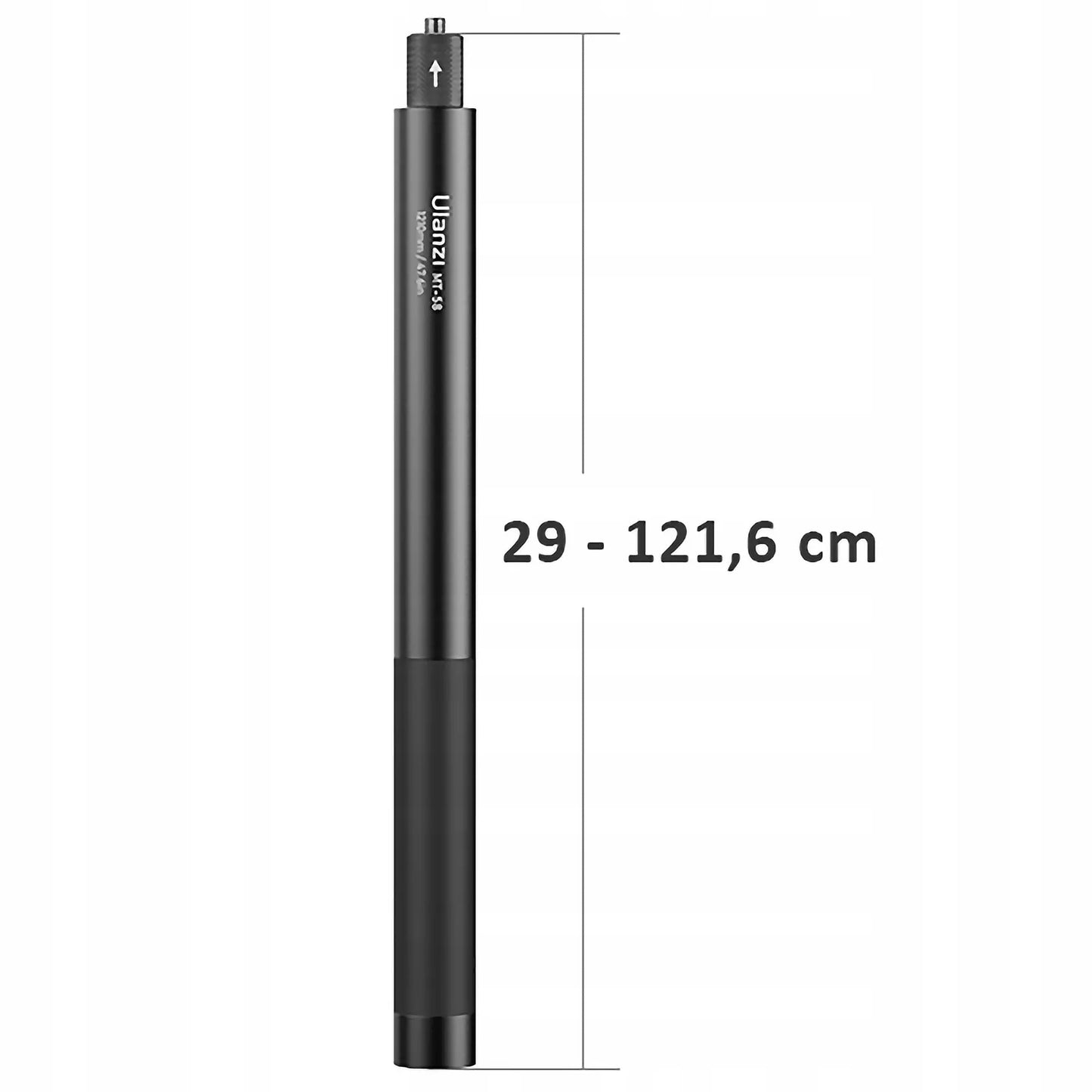 Ulanzi MT-58 monopodas, skirtas „Insta360“ nematomai asmenukių lazdelei, 1210 mm
