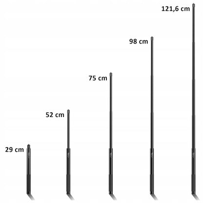 Ulanzi MT-58 monopodas, skirtas „Insta360“ nematomai asmenukių lazdelei, 1210 mm