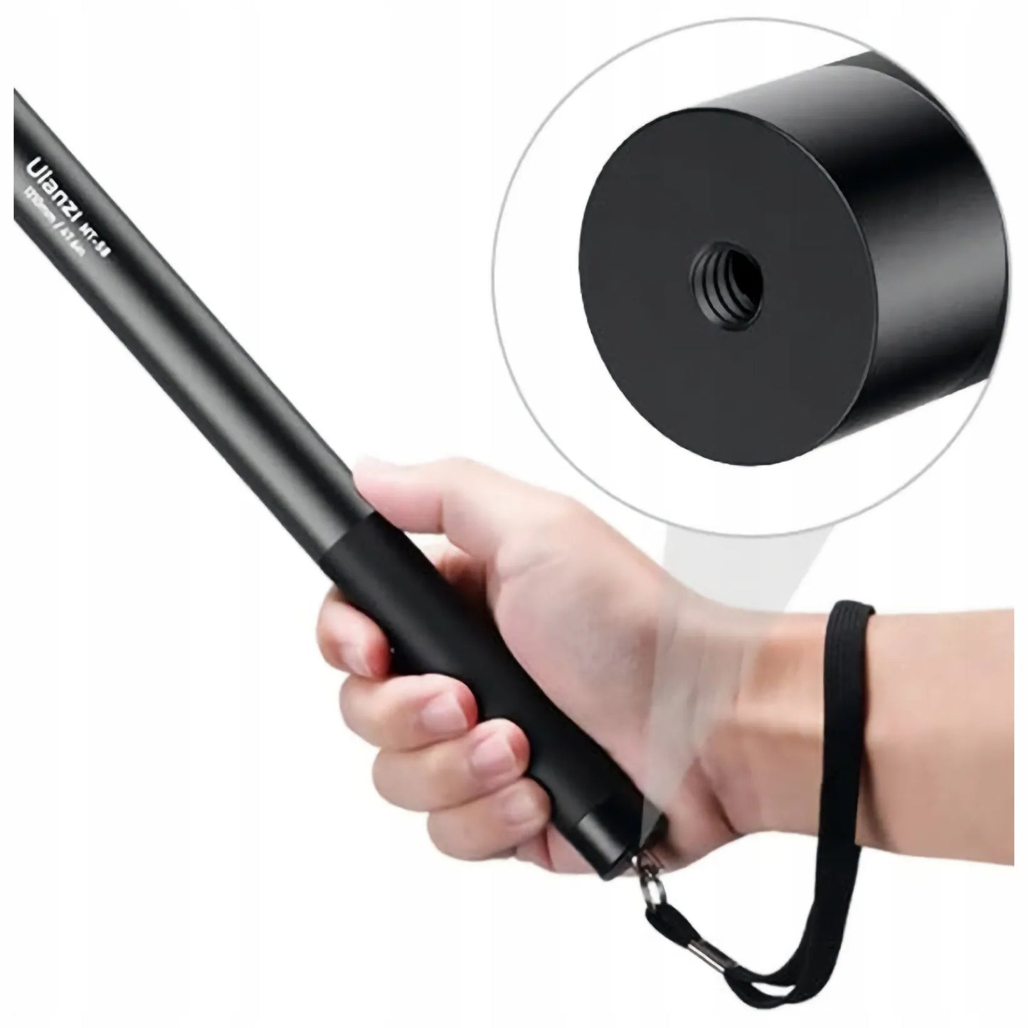 Ulanzi MT-58 monopodas, skirtas „Insta360“ nematomai asmenukių lazdelei, 1210 mm