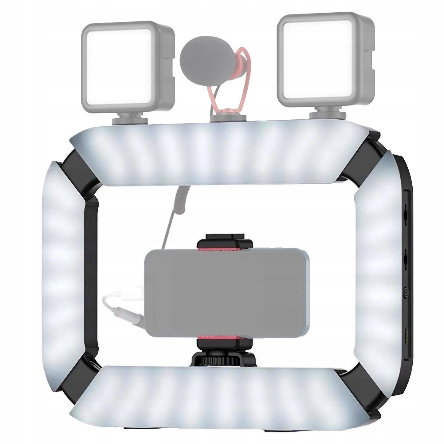 Ulanzi U200 stabilizatorius, telefono stovas ir LED lempa