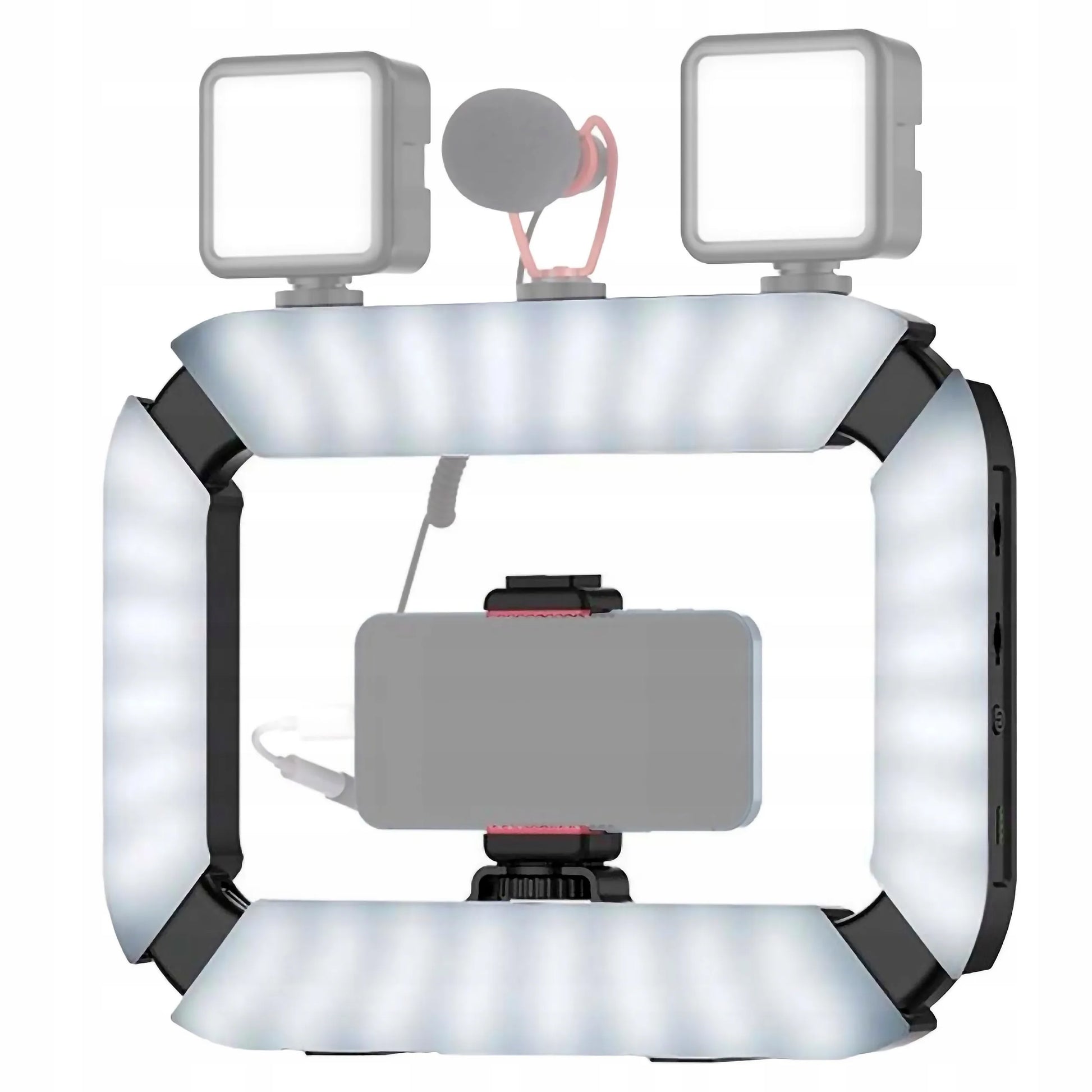Ulanzi U200 stabilizatorius, telefono stovas ir LED lempa