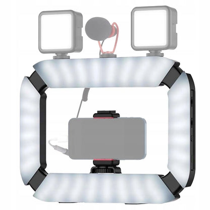 Ulanzi U200 stabilizatorius, telefono stovas ir LED lempa