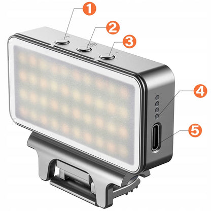 Ulanzi VIJIM CL08 aliumininė LED lempa nešiojamajam kompiuteriui, planšetei, su 850 mAh akumuliatoriumi