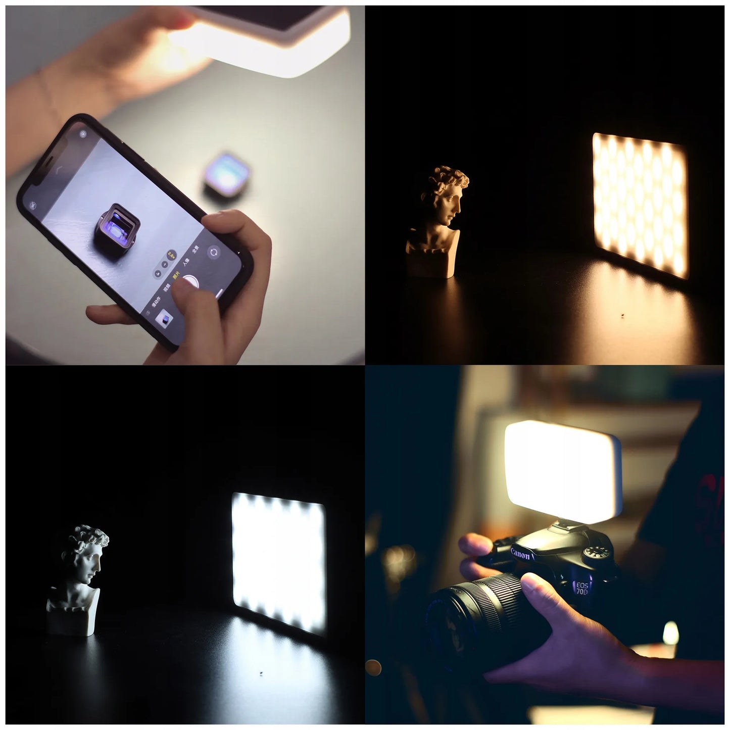 Ulanzi VIJIM VL120 LED apšvietimo lempa su filtrais išmaniesiems telefonams
