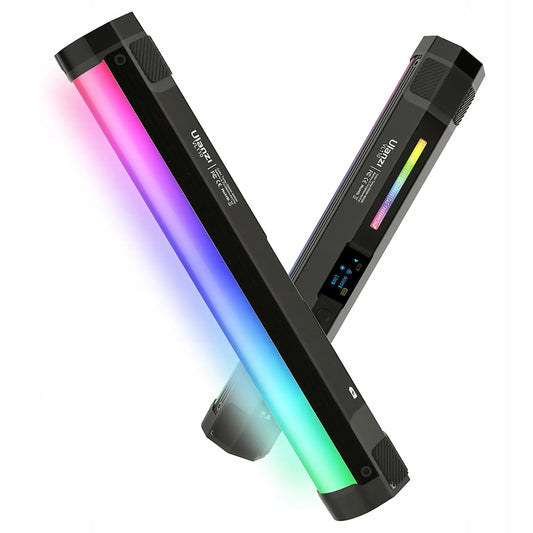 Ulanzi VL110 RGB šviesos diodų lempa, nuolatinis apšvietimas, šviesos lazda 1/4 colio jungtis + magnetas