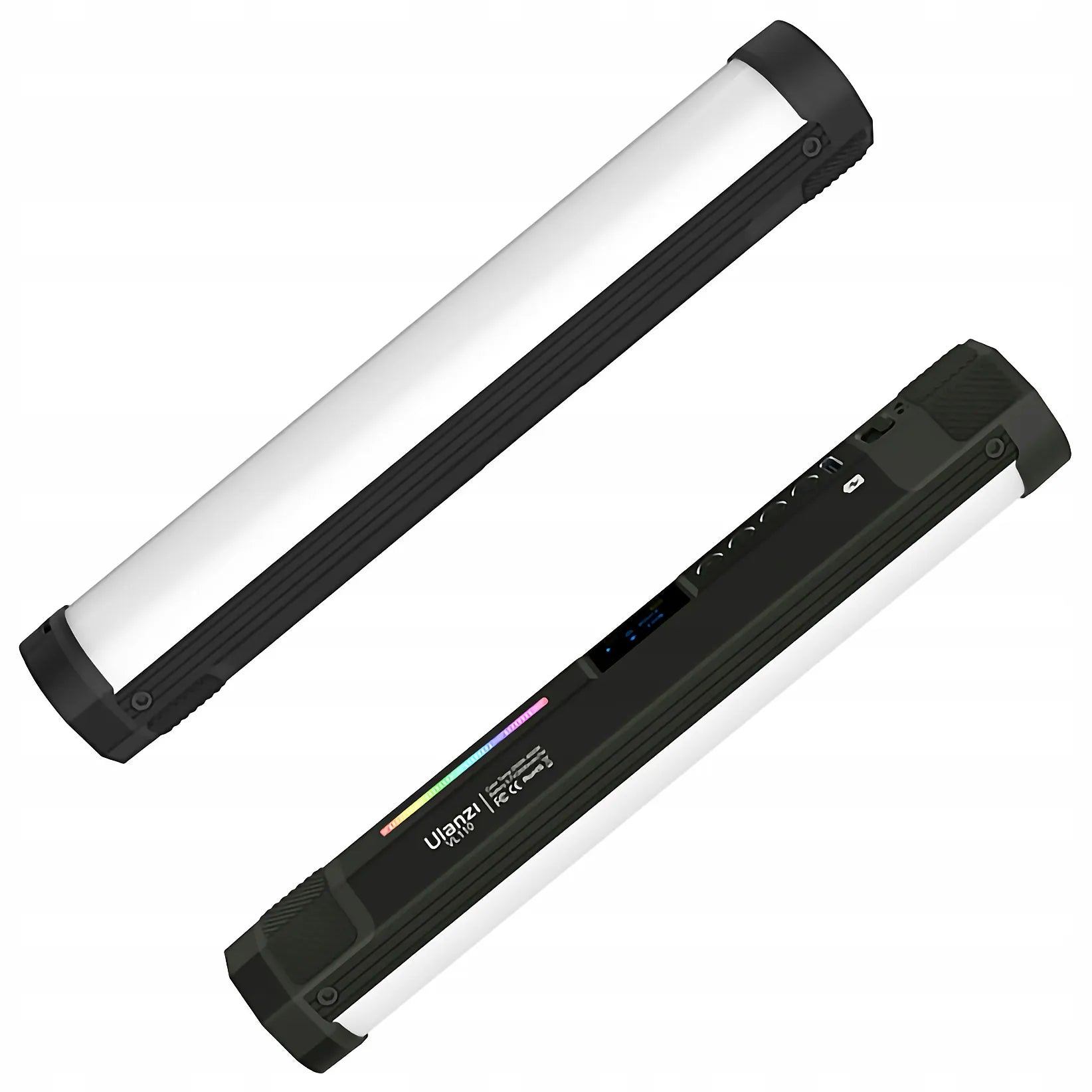 Ulanzi VL110 RGB šviesos diodų lempa, nuolatinis apšvietimas, šviesos lazda 1/4 colio jungtis + magnetas