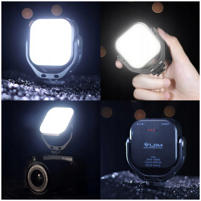 Ulanzi VL66 360 laipsnių besisukantis LED vaizdo apšvietimas 5W 2000mAh
