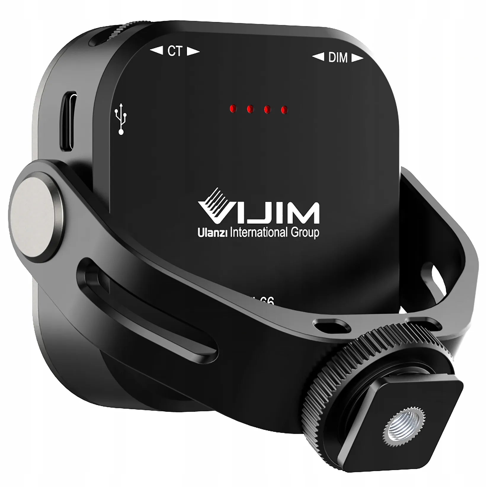 Ulanzi VL66 360 laipsnių besisukantis LED vaizdo apšvietimas 5W 2000mAh