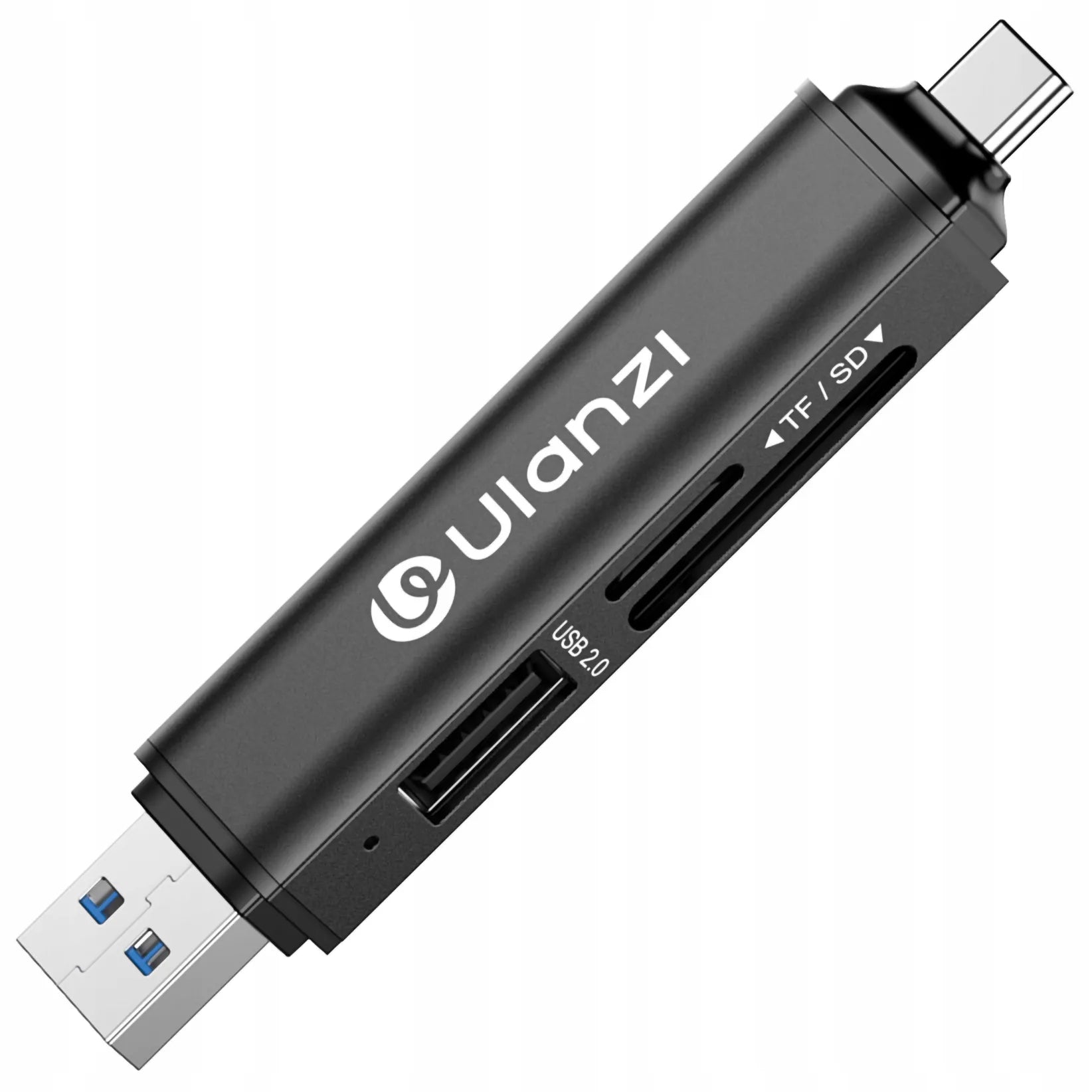 Ulanzi X117 3-in-1 atminties kortelių skaitytuvas, skirtas Apple iPhone USB-C SD Micro SD ir USB atmintinėms