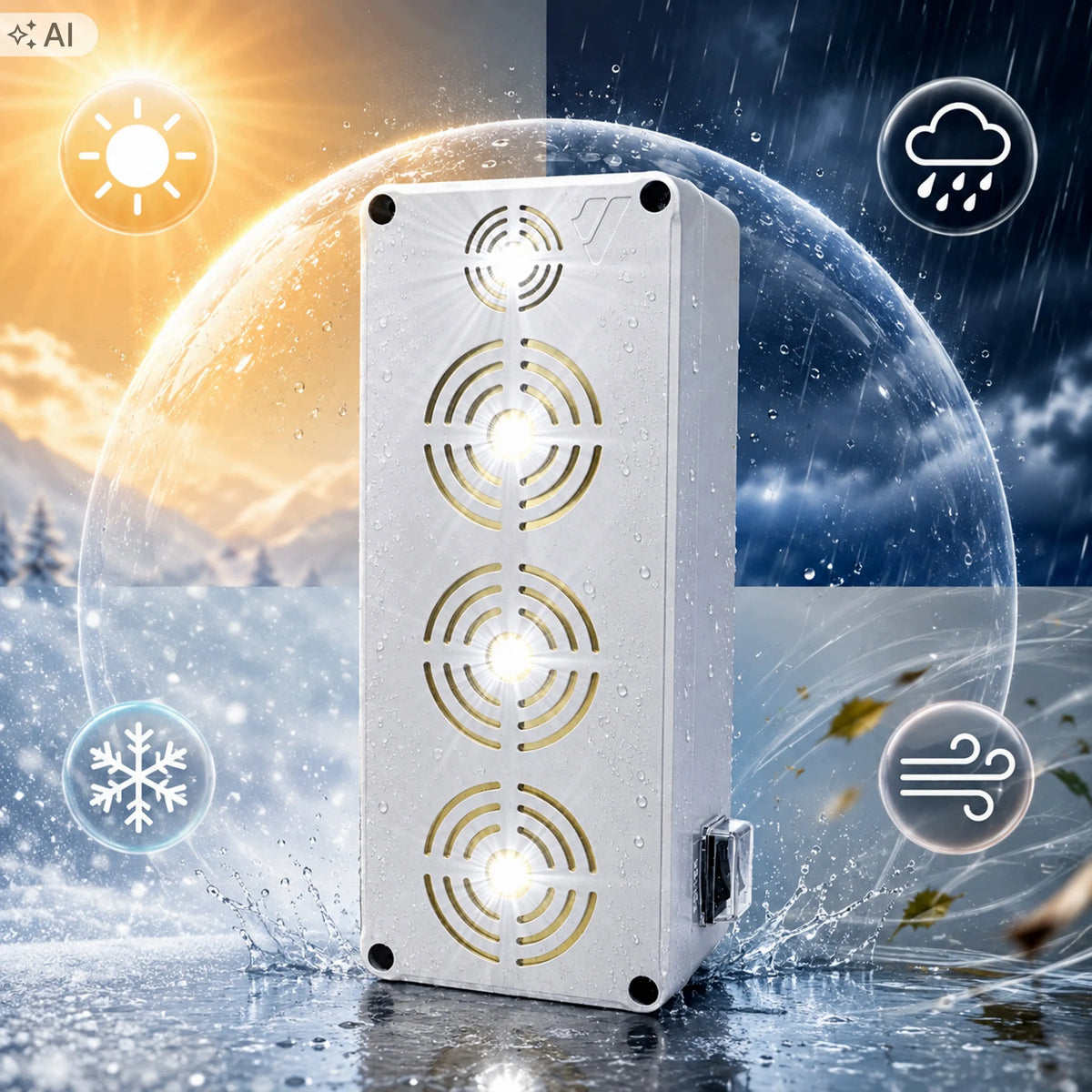 Ultragarsinis graužikų, kiaunių, pelių ir žiurkių atbaidymo įrenginys KINGLED SILVER VIANO