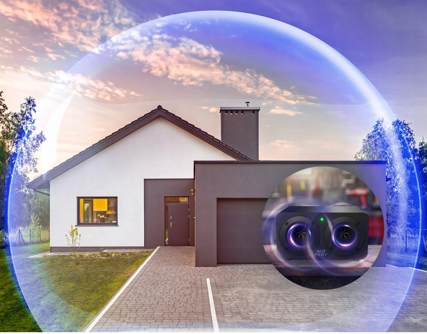 Ultragarso baidyklė kiaunėms, žiurkėms, pelėms ir graužikams „Boom Blaster“