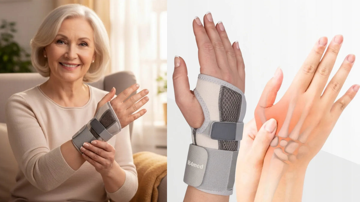 Universali kairiojo riešo ortozė „Fit4Med“ su išimamais įtvarais
