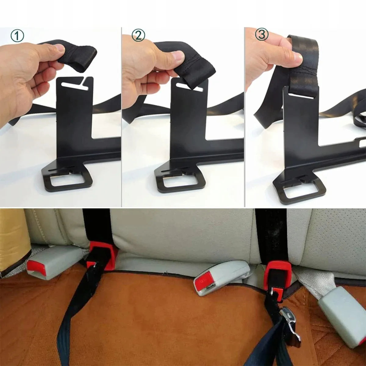 Universalus ISOFIX adapteris automobilinės kėdutės tvirtinimas bazė patikimas montavimas automobilyje