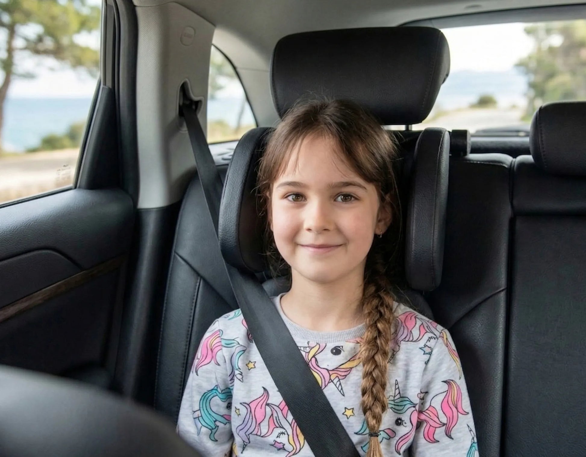 Universalus reguliuojamas automobilio galvos atlošas, juodas, atrama galvai