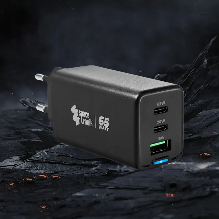 Universalus Spacetronik 65W 5A QC PD 3.0 3x USB tinklo įkroviklis
