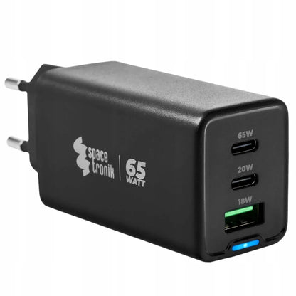 Universalus Spacetronik 65W 5A QC PD 3.0 3x USB tinklo įkroviklis