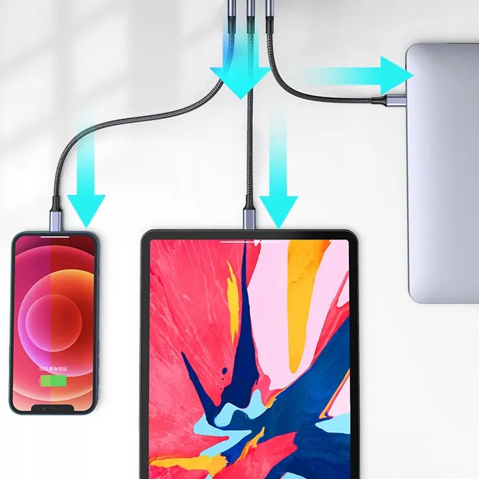Universalus Spacetronik 65W 5A QC PD 3.0 3x USB tinklo įkroviklis