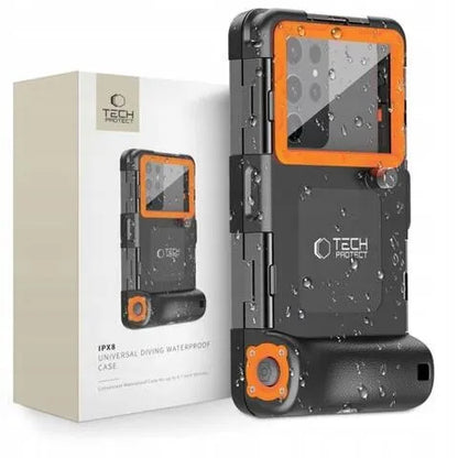 Universalus vandeniui atsparus dėklas Tech-Protect IPX8 Universal Diving Waterproof