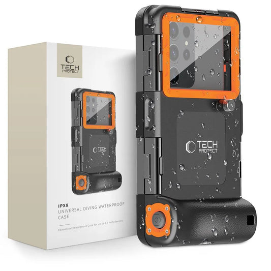 Universalus vandeniui atsparus dėklas Tech-Protect IPX8 Universal Diving Waterproof