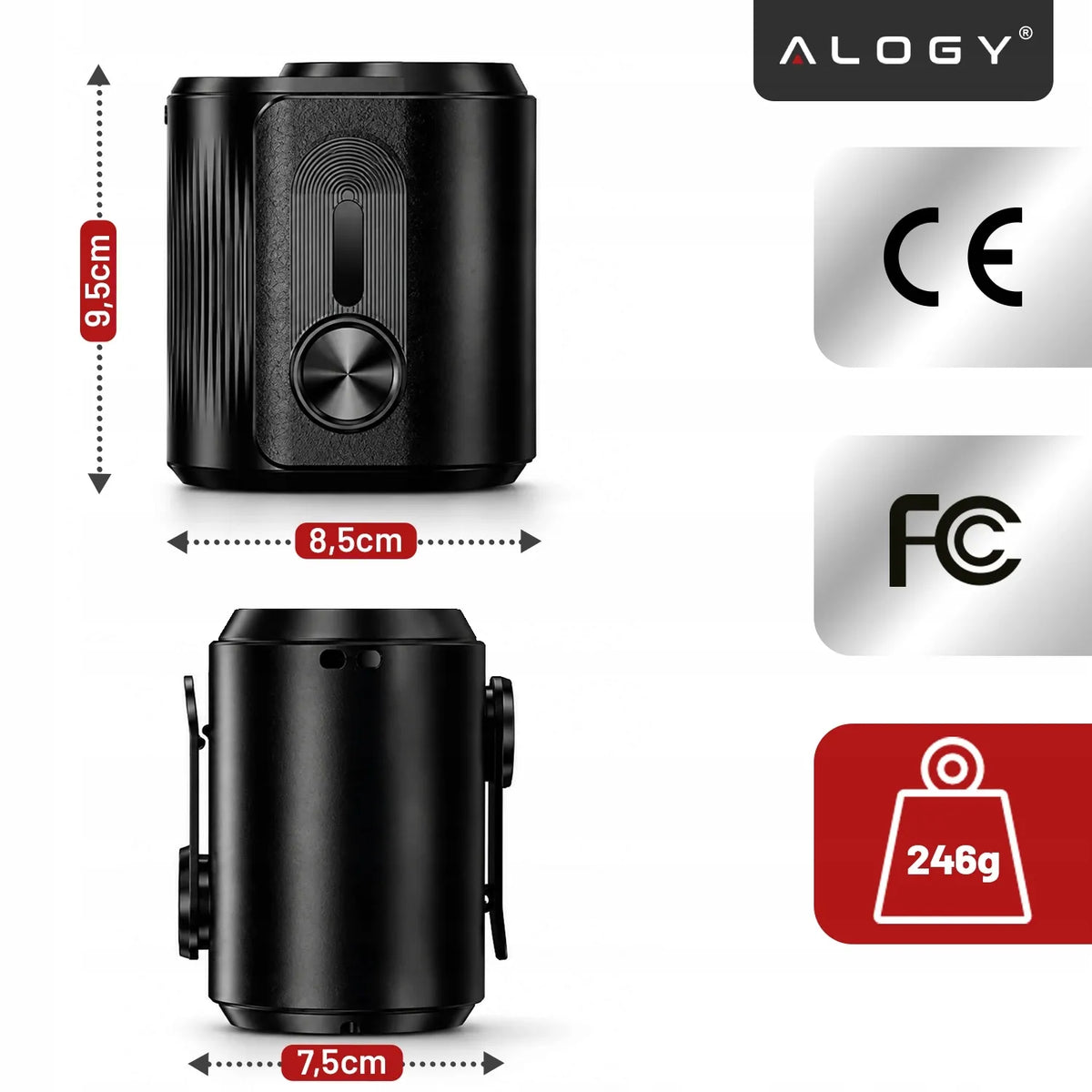 USB mini ventiliatorius ant kaklo ir prie diržo, oro cirkuliatorius su LED, 4-in-1 vėsinimas