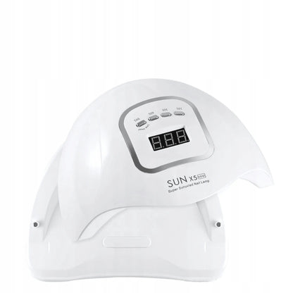 UV LED nagų lempa X5 max, LCD, DUAL, 120 W, geliniam lakui ir geliams