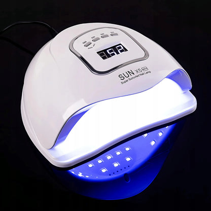 UV LED nagų lempa X5 max, LCD, DUAL, 120 W, geliniam lakui ir geliams