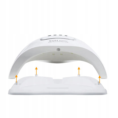 UV LED nagų lempa X5 max, LCD, DUAL, 120 W, geliniam lakui ir geliams