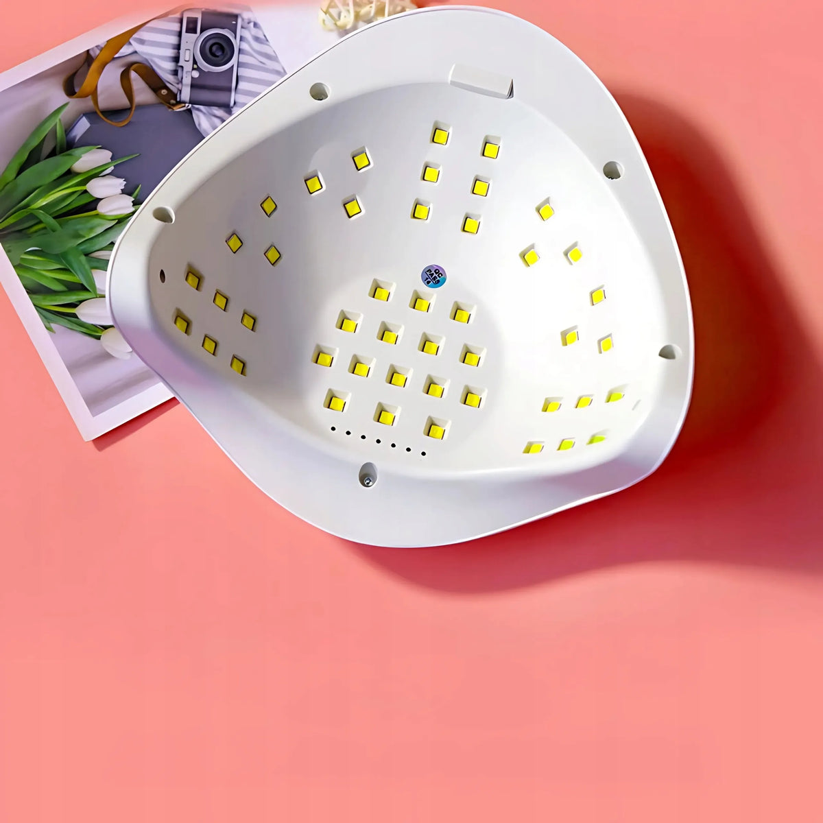 UV LED nagų lempa X5 max, LCD, DUAL, 120 W, geliniam lakui ir geliams