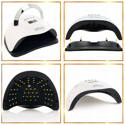 UV LED nagų lempa X7 max, 220 W, su LCD ekranu, laikmačiu ir judesio jutikliu