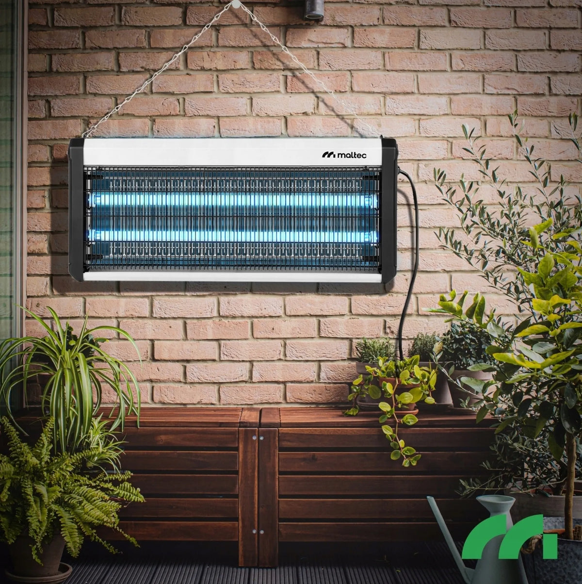 UV vabzdžių gaudyklė nuo uodų, musių ir kitų vabzdžių MalTec MasterKiller40W, 40 W, 3800 V
