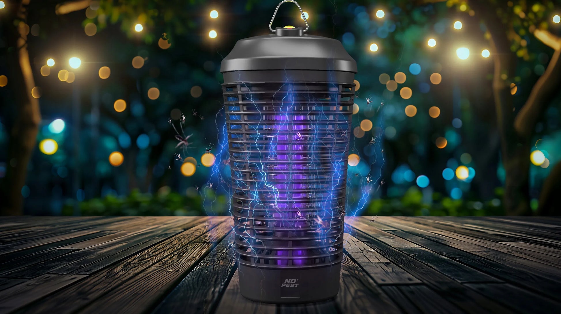 UV vabzdžių gaudyklė nuo uodų, musių, kandžių 4500V 40W No Pest XXL
