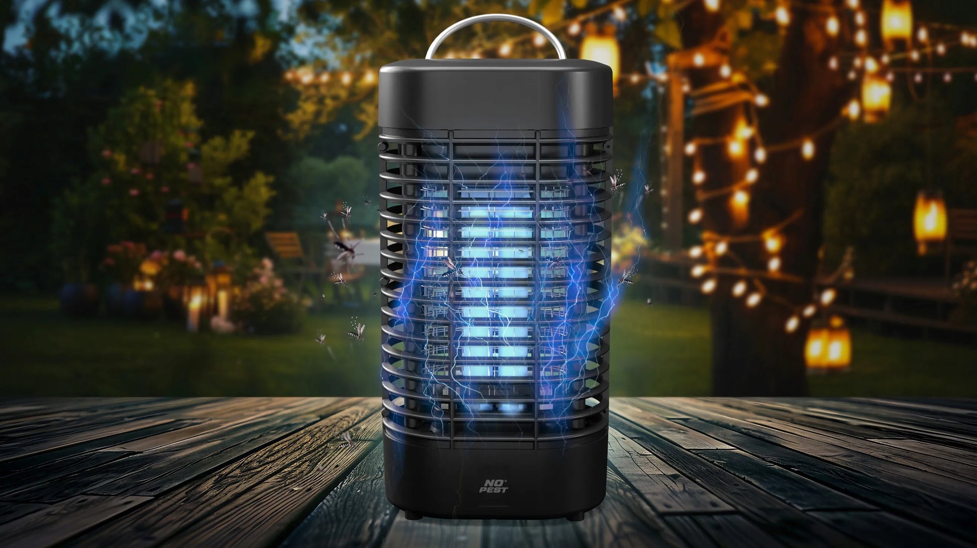 UV vabzdžių gaudyklė nuo uodų, musių, kandžių, No Pest 2500V UV PRO didelė XL