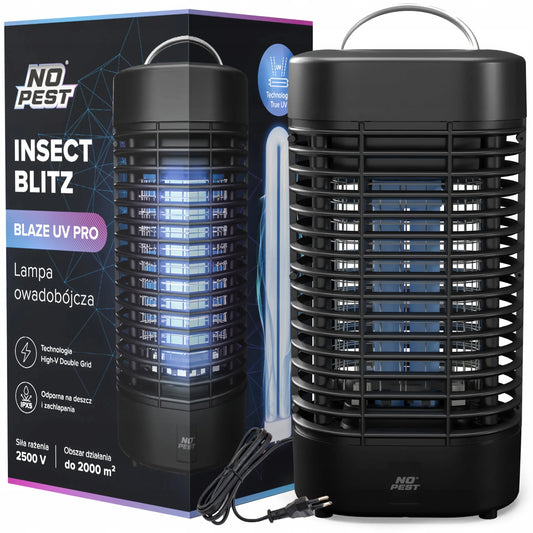 UV vabzdžių gaudyklė nuo uodų, musių, kandžių, No Pest 2500V UV PRO didelė XL
