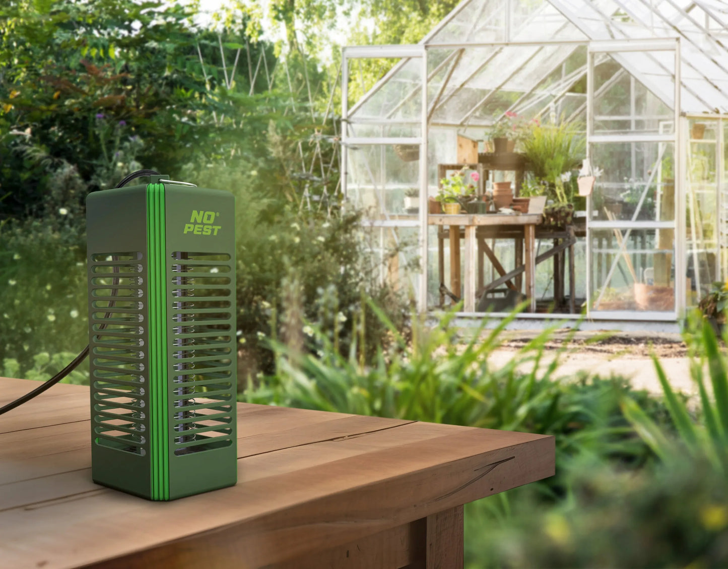 UV vabzdžių gaudyklė nuo uodų, musių, vabzdžių, elektrinė, „Insect Blitz Lumeo“, žalia
