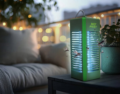 UV vabzdžių gaudyklė nuo uodų, musių, vabzdžių, elektrinė, „Insect Blitz Lumeo“, žalia