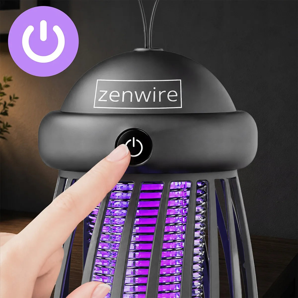 UV vabzdžių naikinimo lempa nuo uodų, musių, kandžių, įkraunama, išorinė, USB